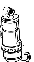 Soot/Particulate Filter, exhaust system 93014