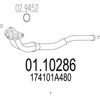 Exhaust Pipe 01.10286