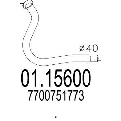Exhaust Pipe 01.15600