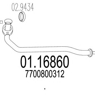 Exhaust Pipe 01.16860