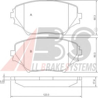 Brake Pad Set, disc brake 37230