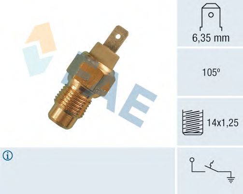 Temperature Switch, coolant warning lamp 35170