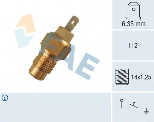Temperature Switch, coolant warning lamp 35180