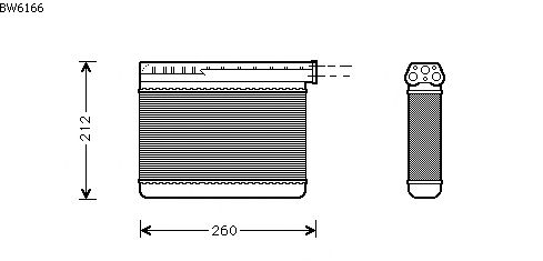 Heat Exchanger, interior heating BW6166