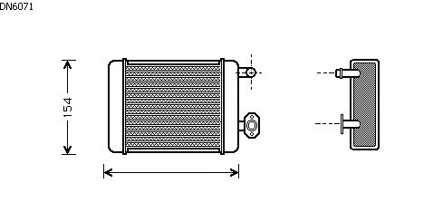 Voorverwarmer, interieurverwarming DN6071