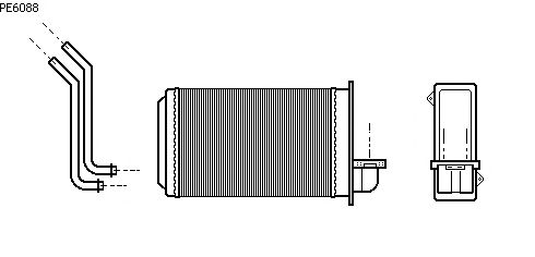 Voorverwarmer, interieurverwarming PE6088