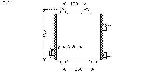 Condensator, airconditioning TO5414