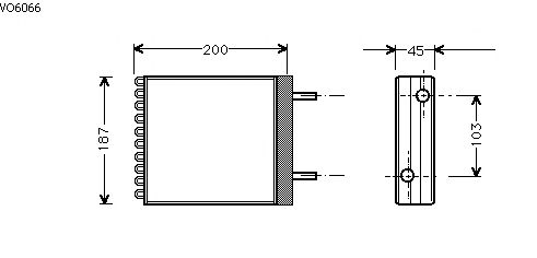 Heat Exchanger, interior heating VO6066