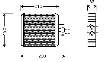 Heat Exchanger, interior heating 225M08