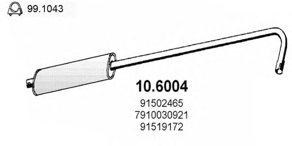 Middle Silencer 10.6004