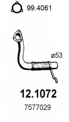Exhaust Pipe 12.1072