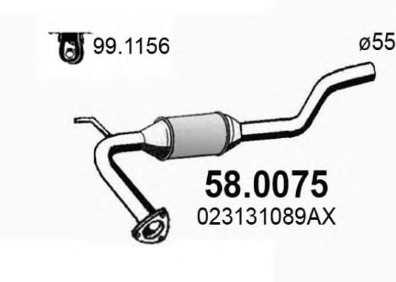 Catalytic Converter 58.0075