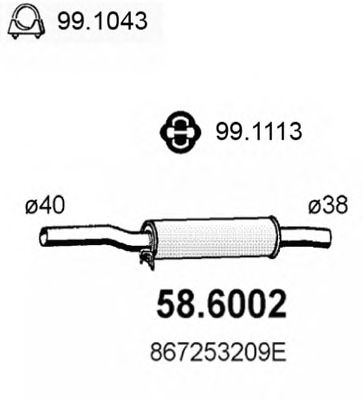 Middle Silencer 58.6002