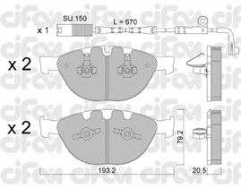 Brake Pad Set, disc brake 822-772-0K
