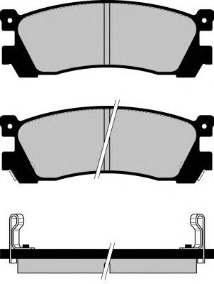 Brake Pad Set, disc brake PA551