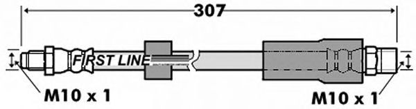 Tubo flexible de frenos FBH6928