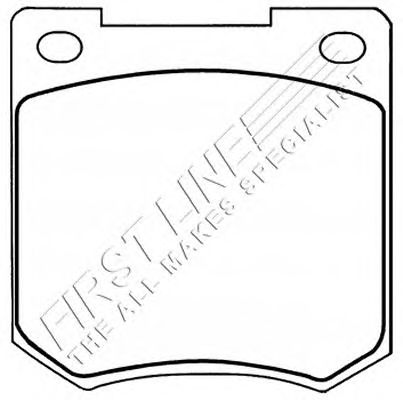 Kit de plaquettes de frein, frein à disque FBP1080
