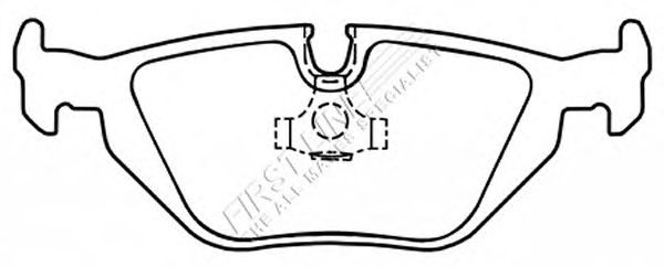 Brake Pad Set, disc brake FBP3110