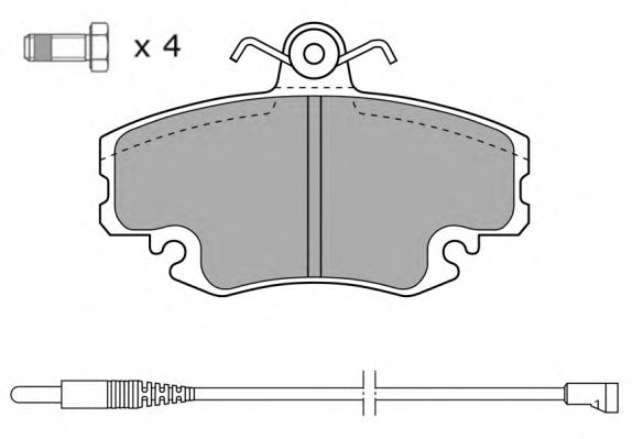 Комплект тормозных колодок, дисковый тормоз FBP-0920