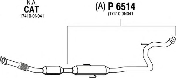 Exhaust Pipe P6514