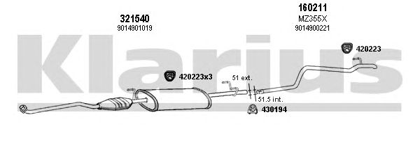 Exhaust System 600403E