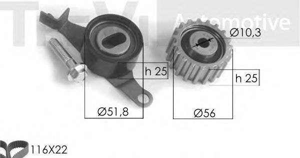 Timing Belt Kit RPK3037D/1