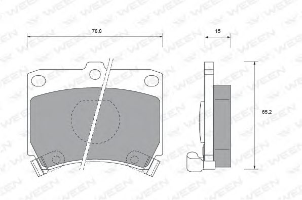 Brake Pad Set, disc brake 151-1547