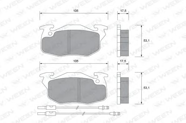 Brake Pad Set, disc brake 151-1585