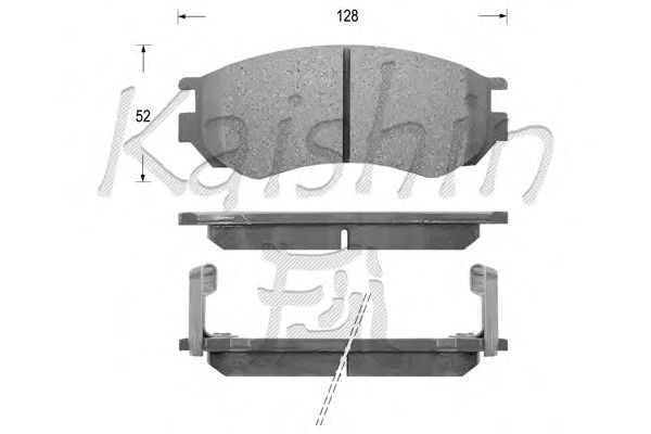 Brake Pad Set, disc brake D1151