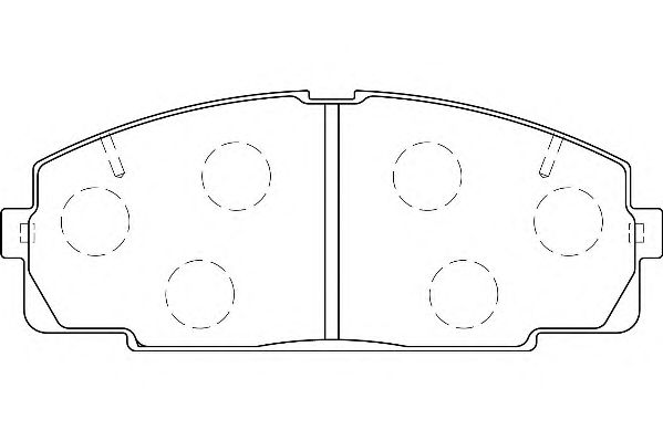 Комплект тормозных колодок, дисковый тормоз WBP21468A