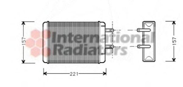 Heat Exchanger, interior heating 37006001