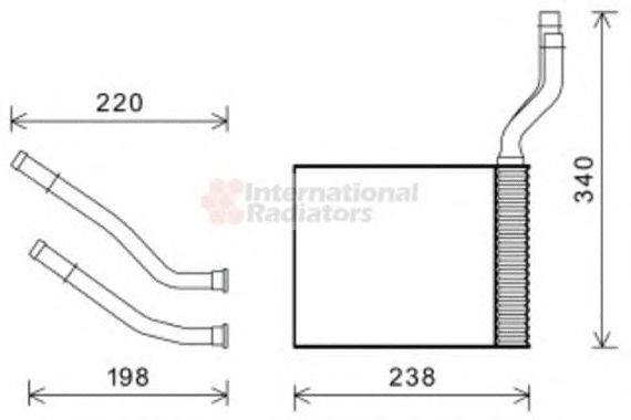 Heat Exchanger, interior heating 18006464