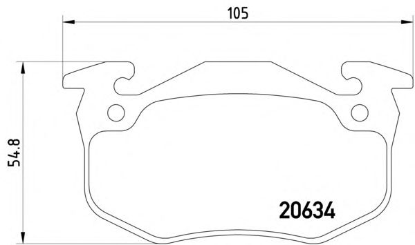 Brake Pad Set, disc brake 2063402