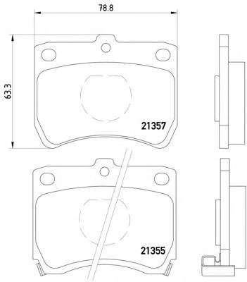Brake Pad Set, disc brake 2135501