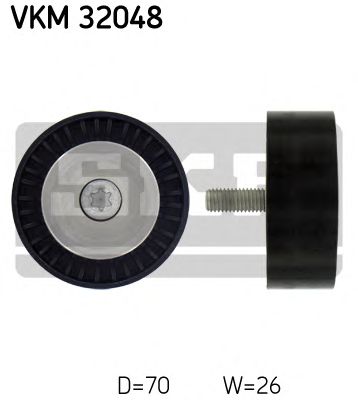 Deflection/Guide Pulley, v-ribbed belt VKM 32048