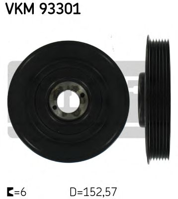 Belt Pulley, crankshaft VKM 93301