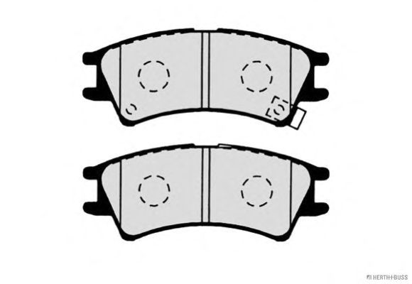 Brake Pad Set, disc brake J3600524