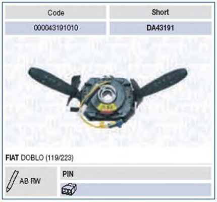 Steering Column Switch 000043191010