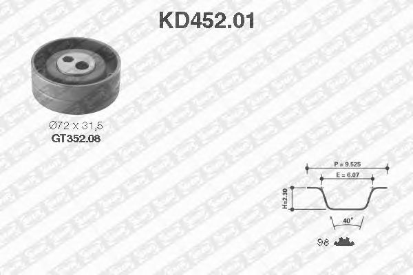 Timing Belt Kit KD452.01