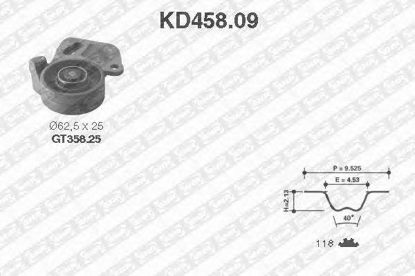 Timing Belt Kit KD458.09