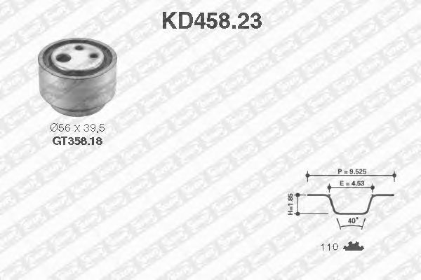 Timing Belt Kit KD458.23