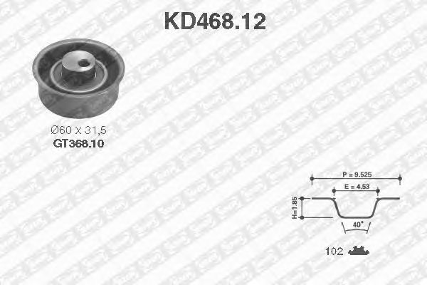 Timing Belt Kit KD468.12