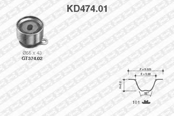Timing Belt Kit KD474.01