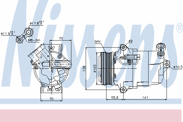 Compressor, airconditioning 89038
