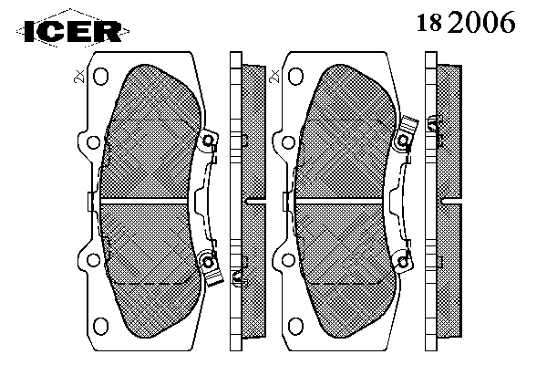 Brake Pad Set, disc brake 182006