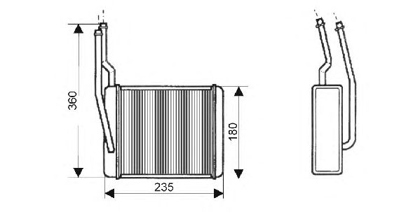 Heat Exchanger, interior heating QHR2148