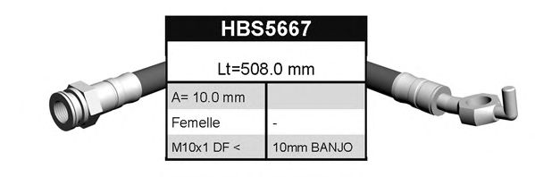 Flessibile del freno BFH5667