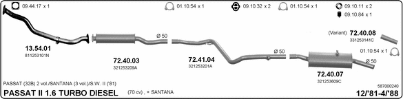 Exhaust System 587000240