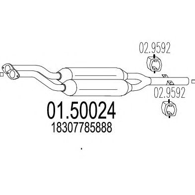 Middle Silencer 01.50024