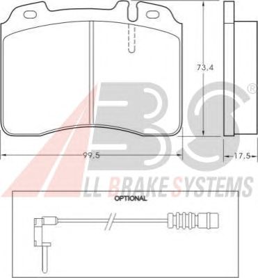 Brake Pad Set, disc brake 36716 OE